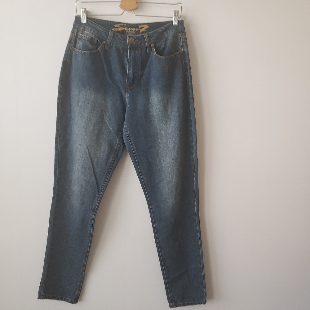 Seven7 high rise tapered skinny jeans size 8‎